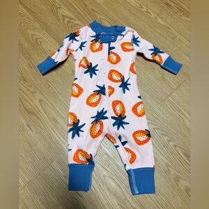 Hanna Andersson Baby Zip Sleeper Fruit Print 0-3M Pajamas